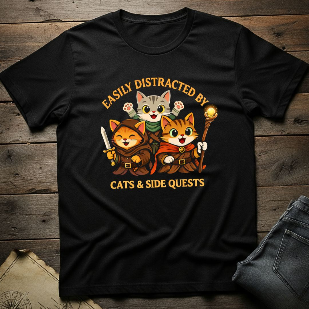 Sidequests and Cats T-Shirt