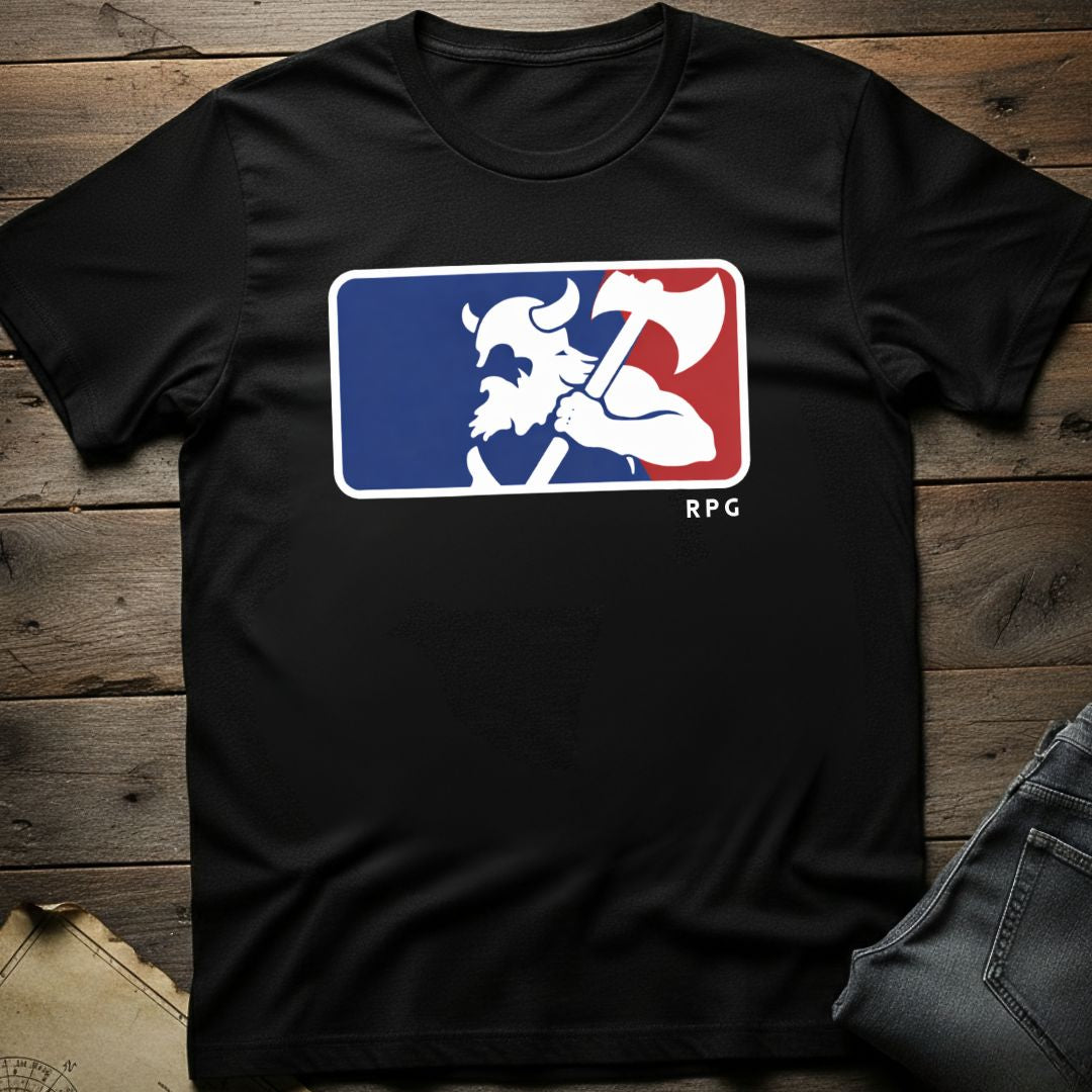 RPG Barbarian Badge T-Shirt
