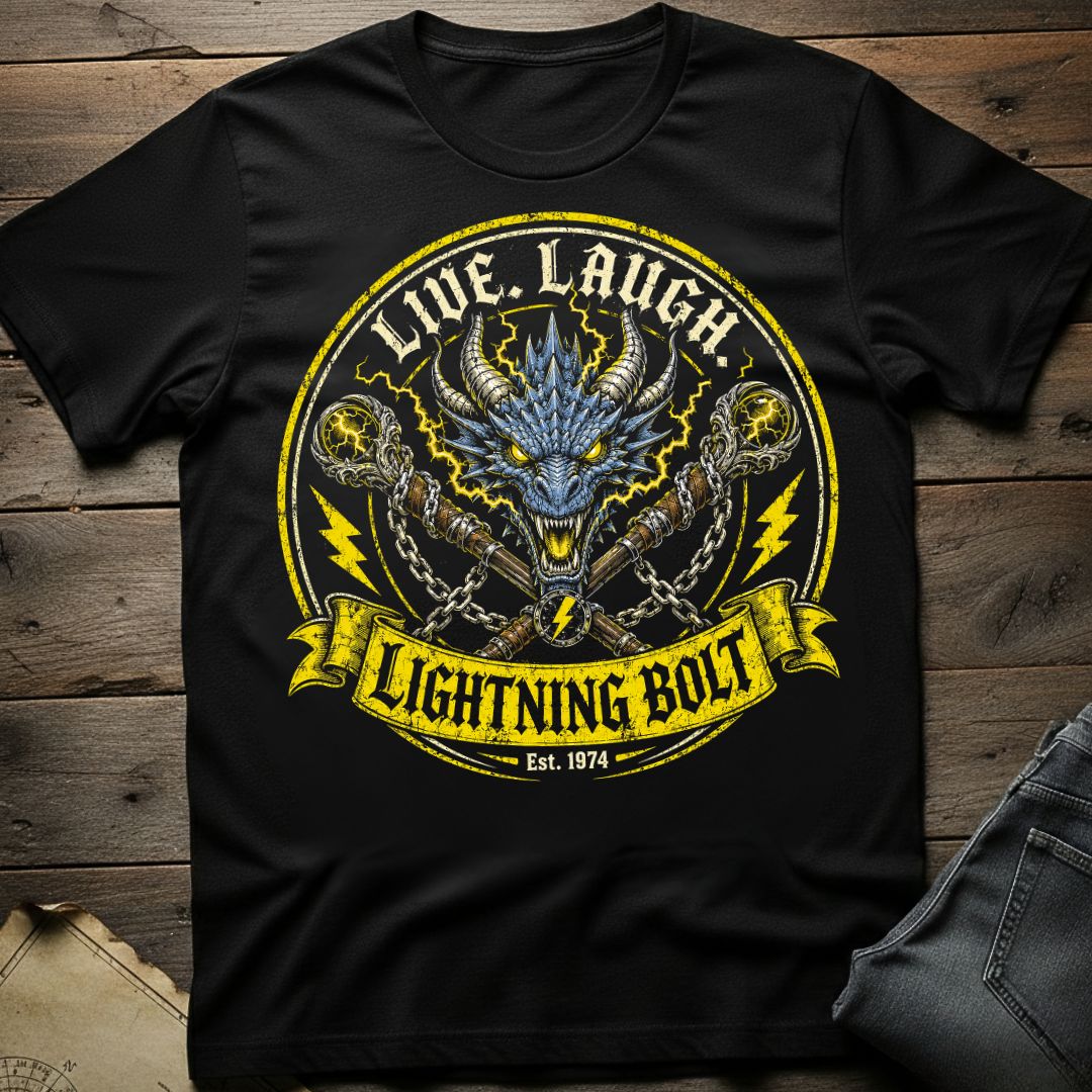 Live Laugh Lightning Bolt T-Shirt