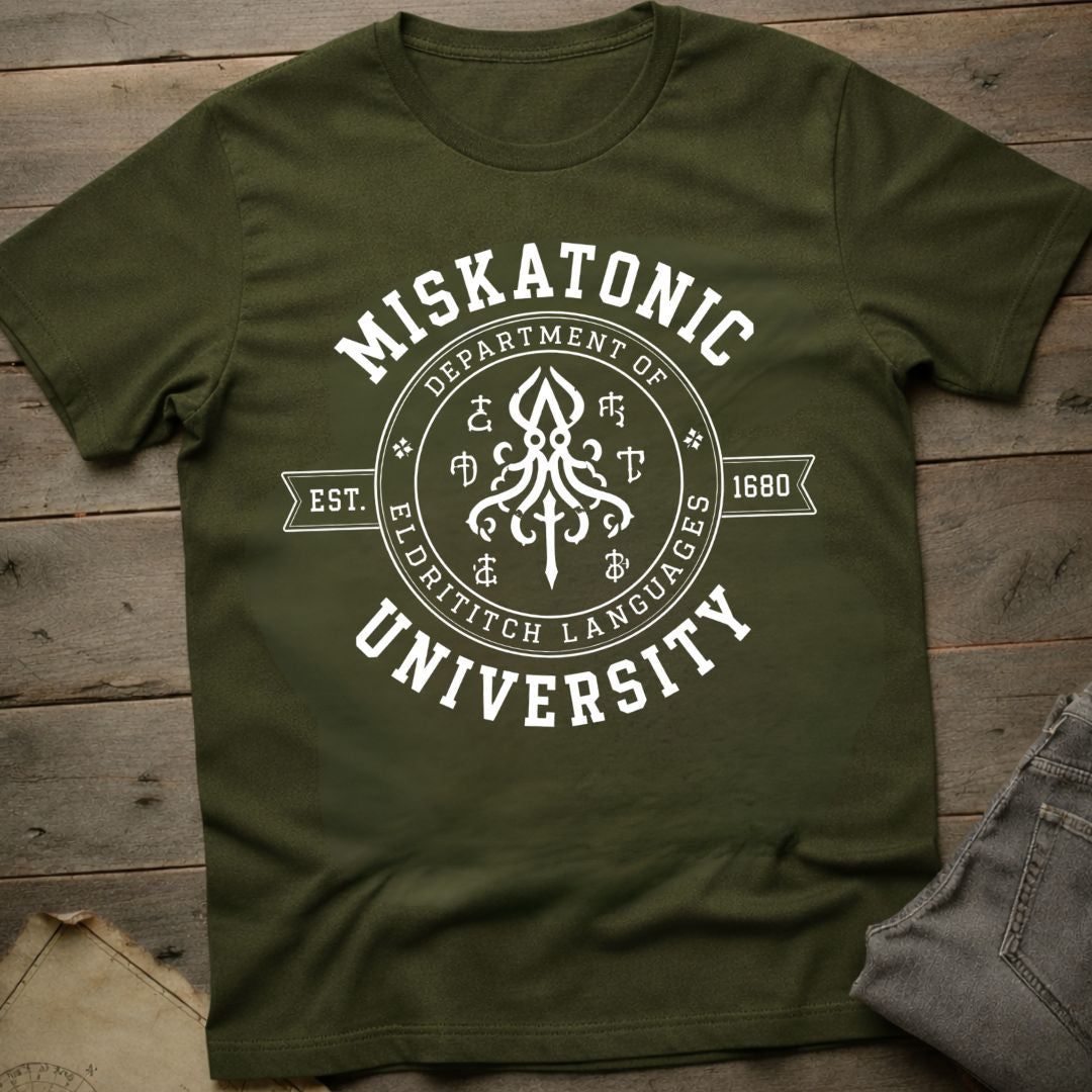 Miskatonic Dept of Eldritch Languages T-Shirt