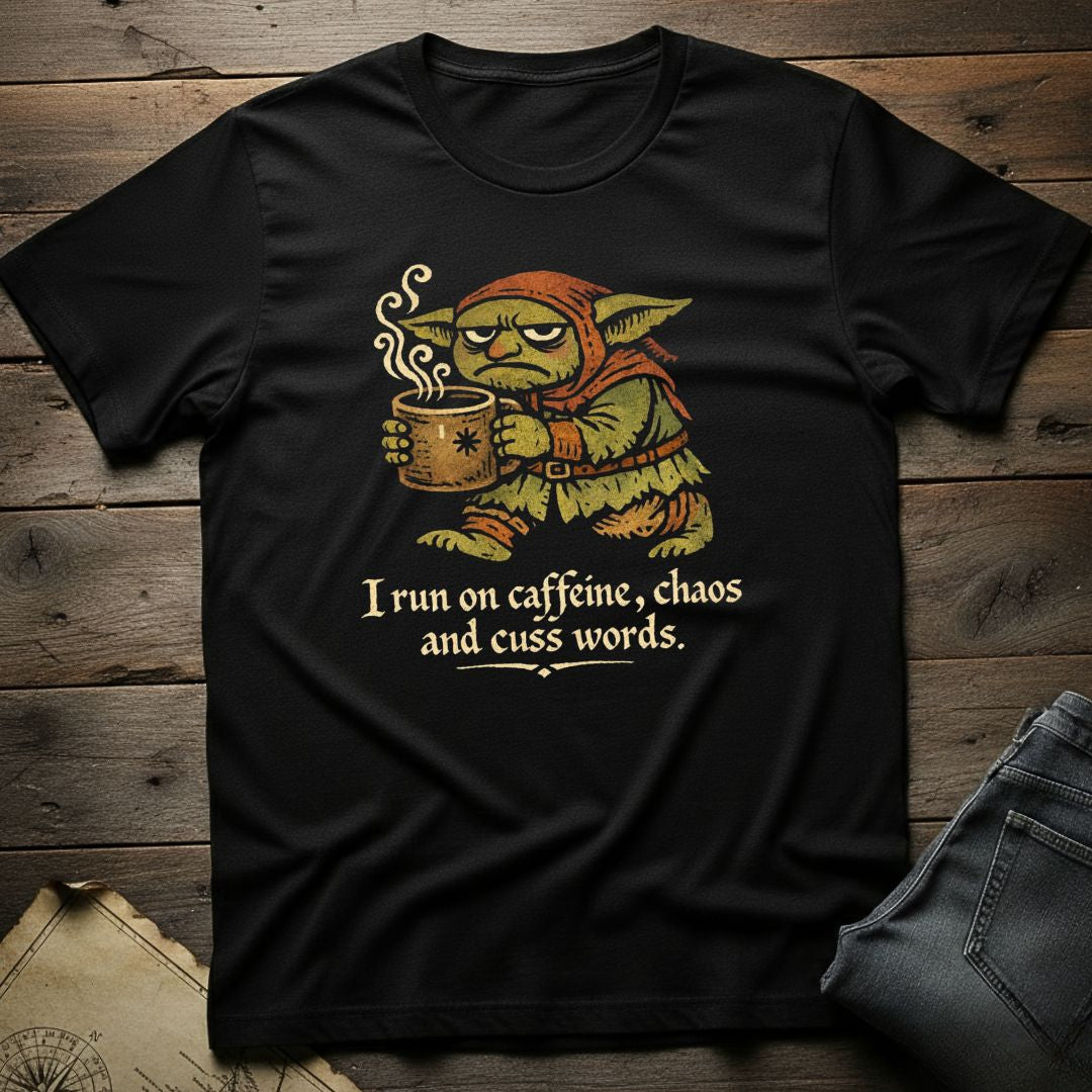 Caffine, Chaos , Cussing T-Shirt