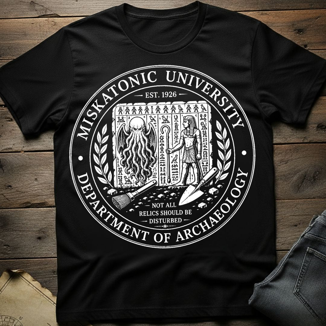 Miskatonic Dept of Archaeology T-Shirt