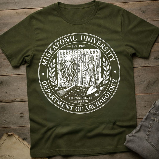 Miskatonic Dept of Archaeology T-Shirt