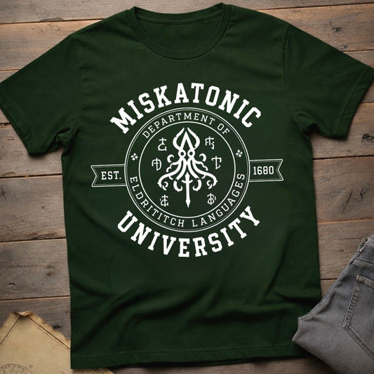Miskatonic Dept of  Eldritch Languages  T-Shirt