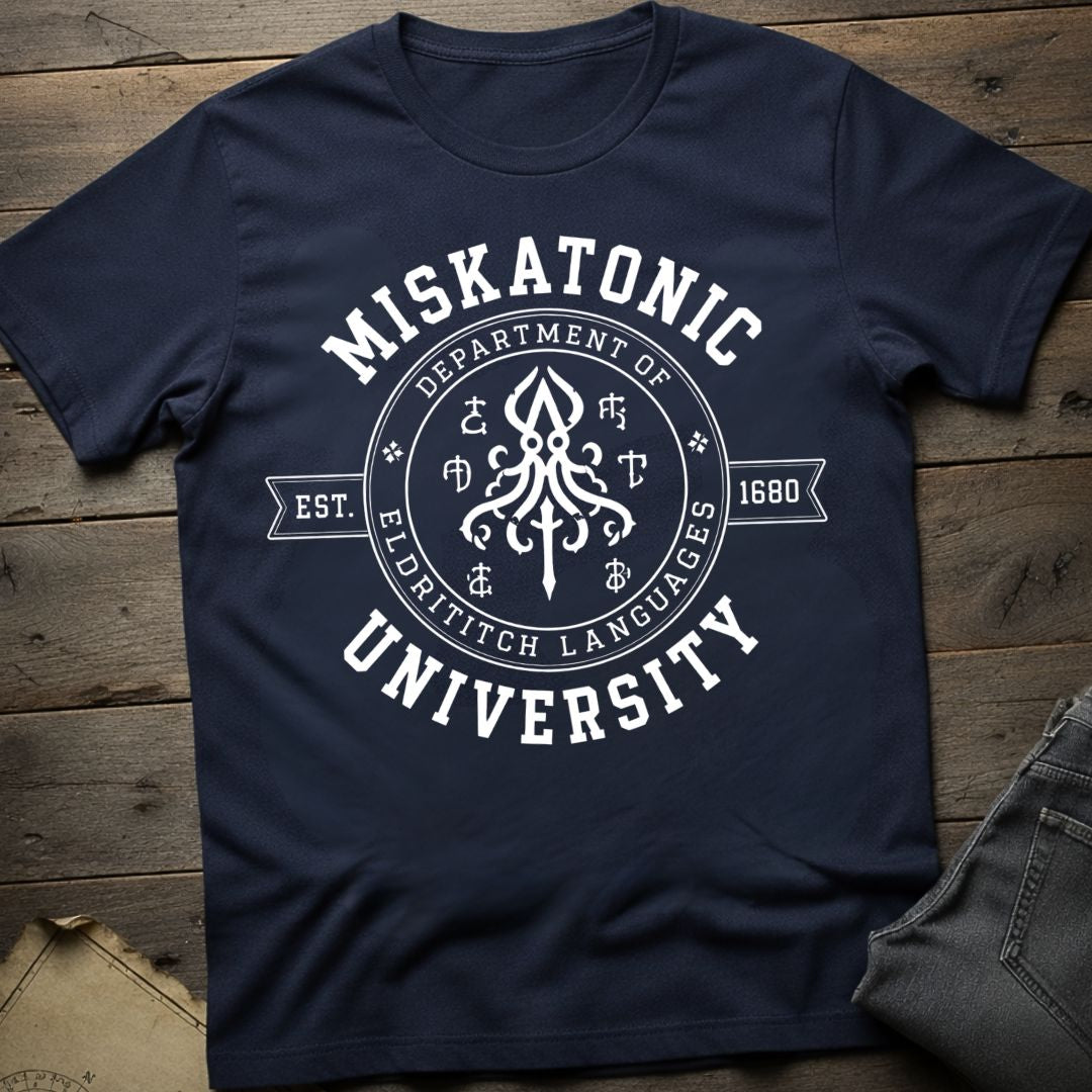 Miskatonic Dept of  Eldritch Languages  T-Shirt