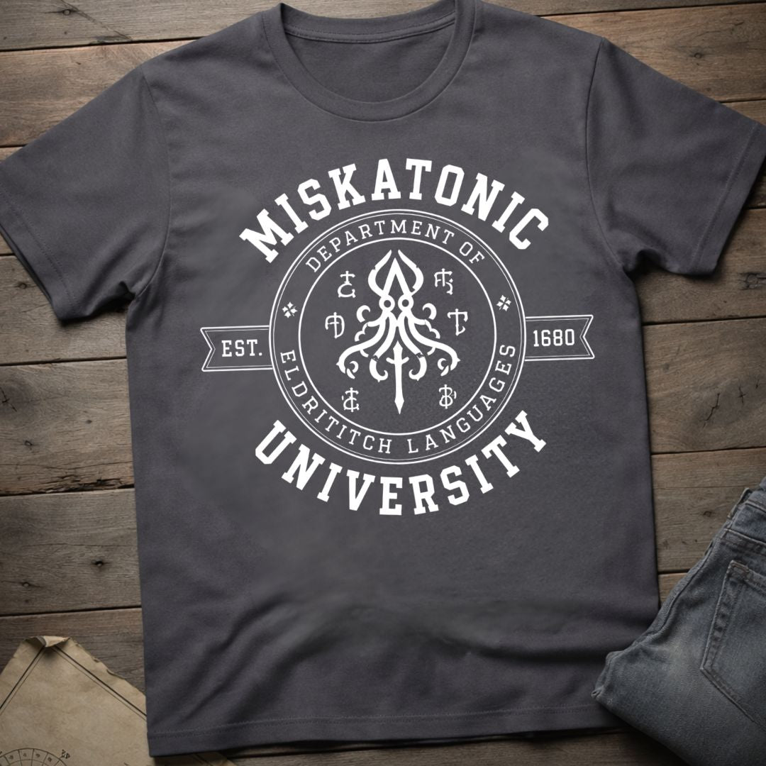 Miskatonic Dept of  Eldritch Languages  T-Shirt