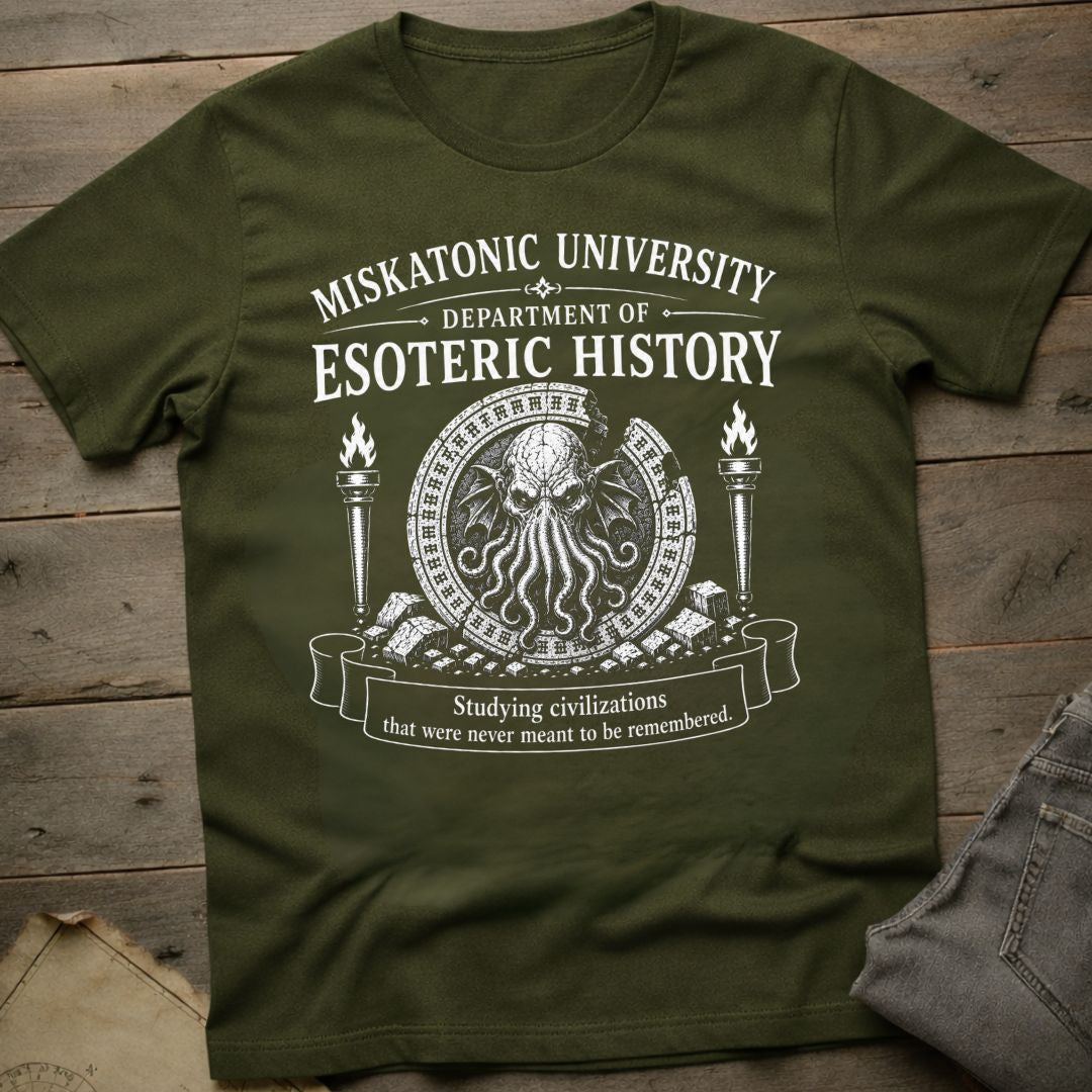 Miskatonic Dept of Esoteric History T-Shirt