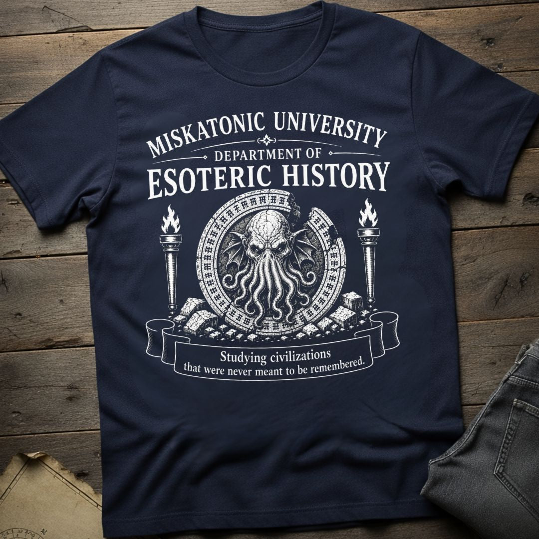 Miskatonic Dept of Esoteric History T-Shirt