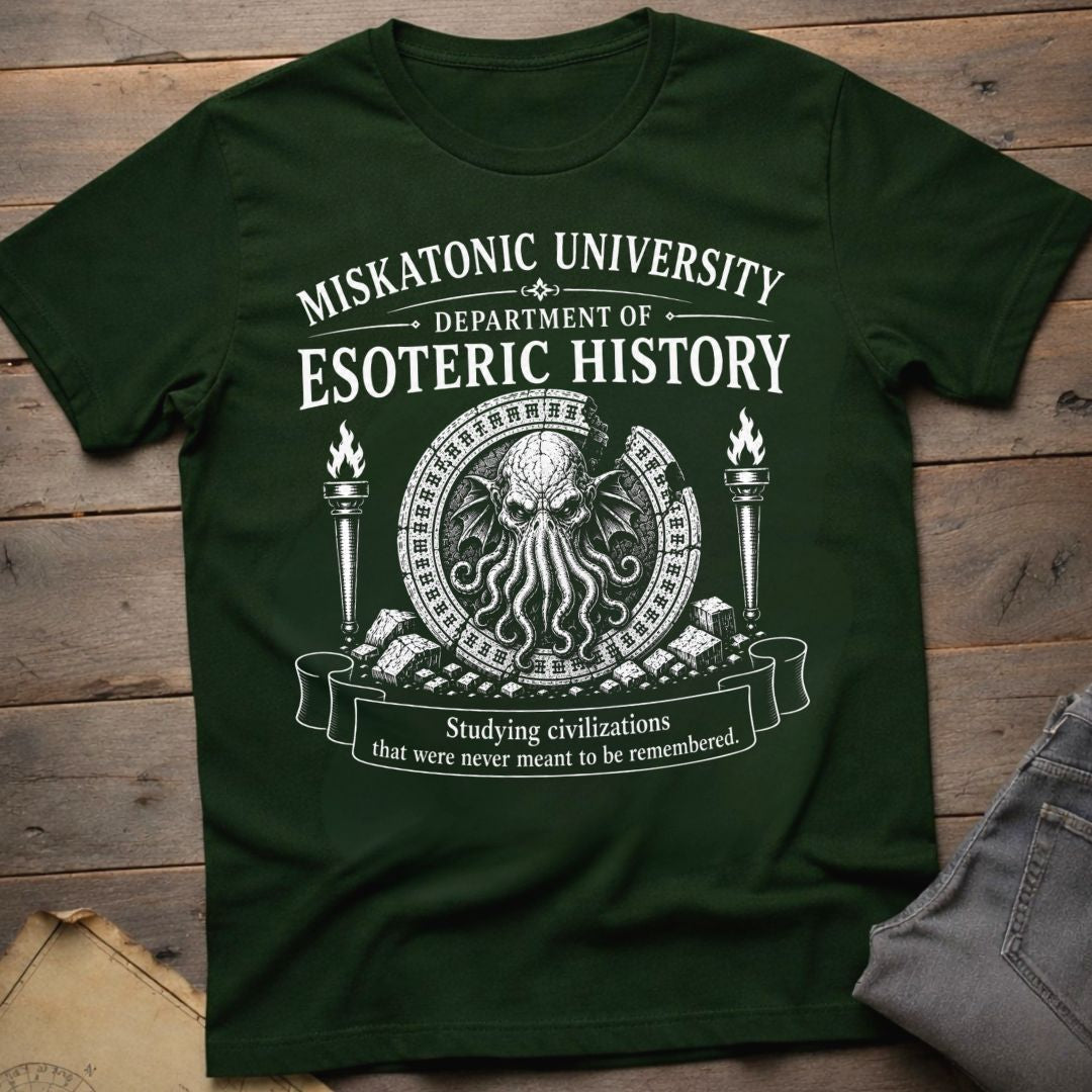 Miskatonic Dept of Esoteric History T-Shirt