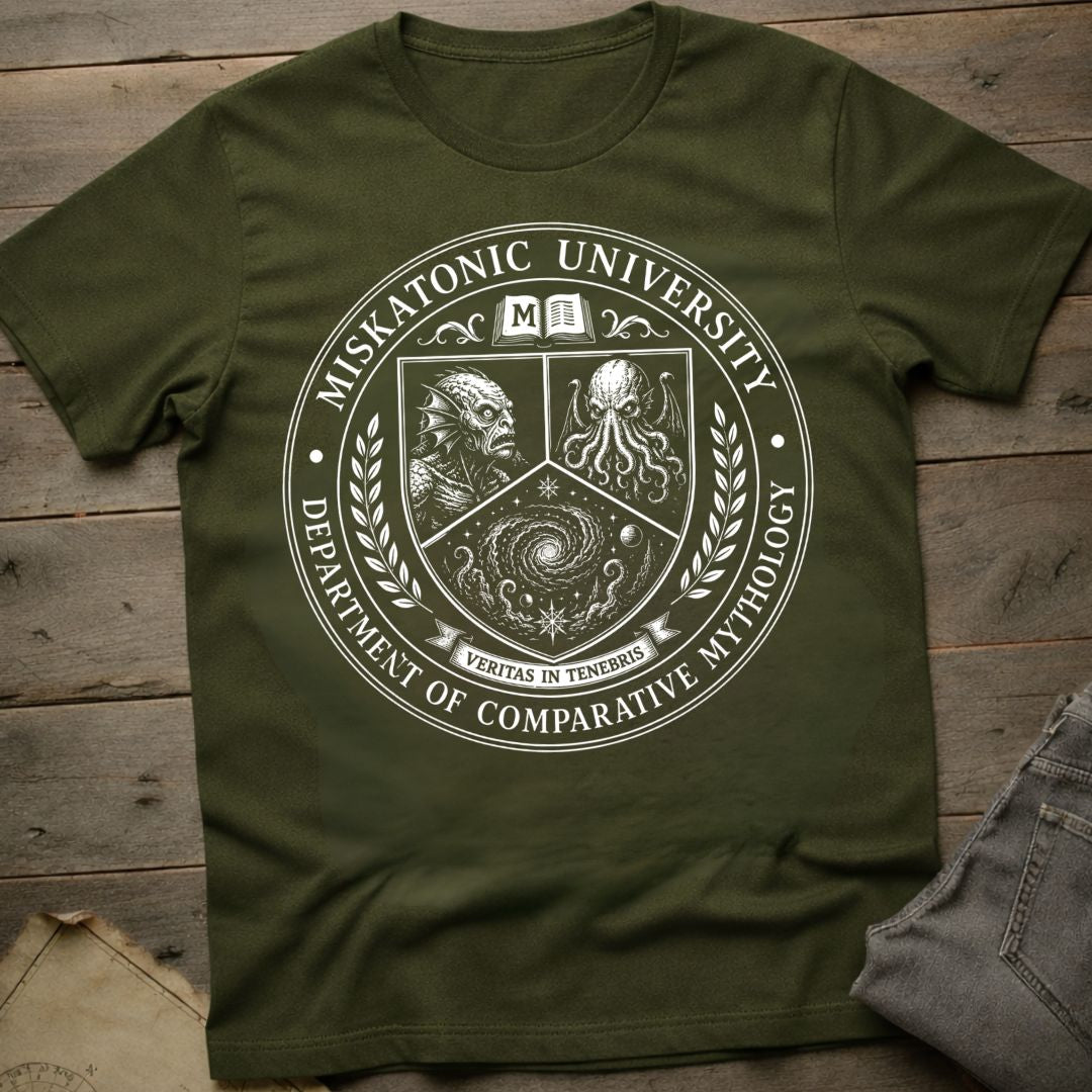 Miskatonic Dept of Comparative Mythology T-Shirt