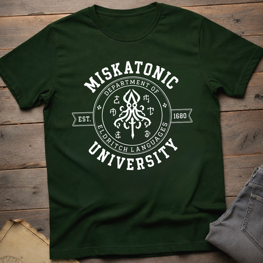 Miskatonic Dept of  Eldritch Languages  T-Shirt