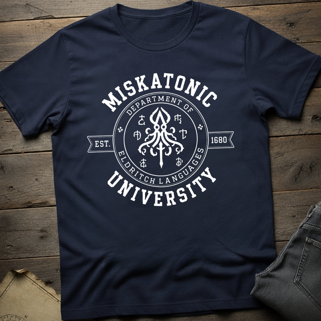Miskatonic Dept of  Eldritch Languages  T-Shirt