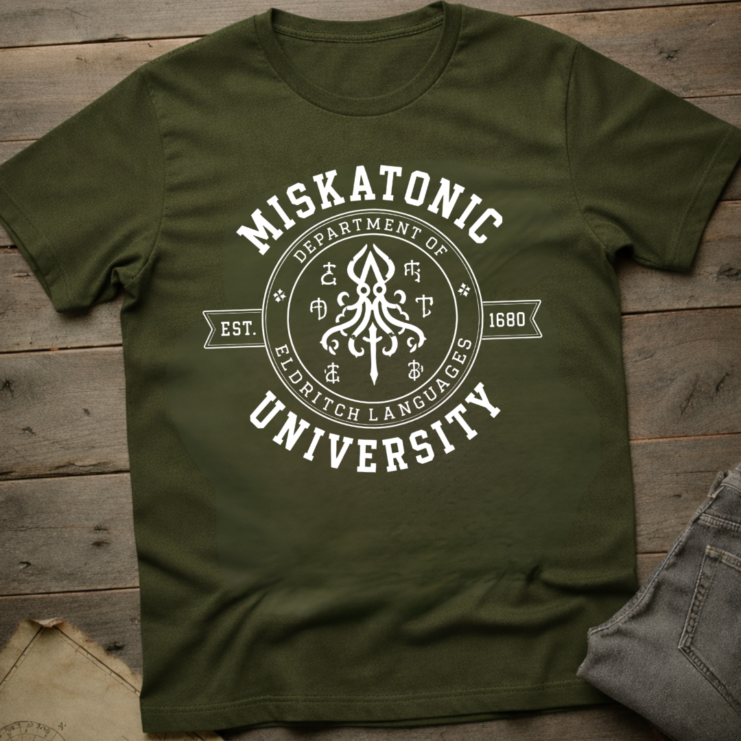 Miskatonic Dept of  Eldritch Languages  T-Shirt