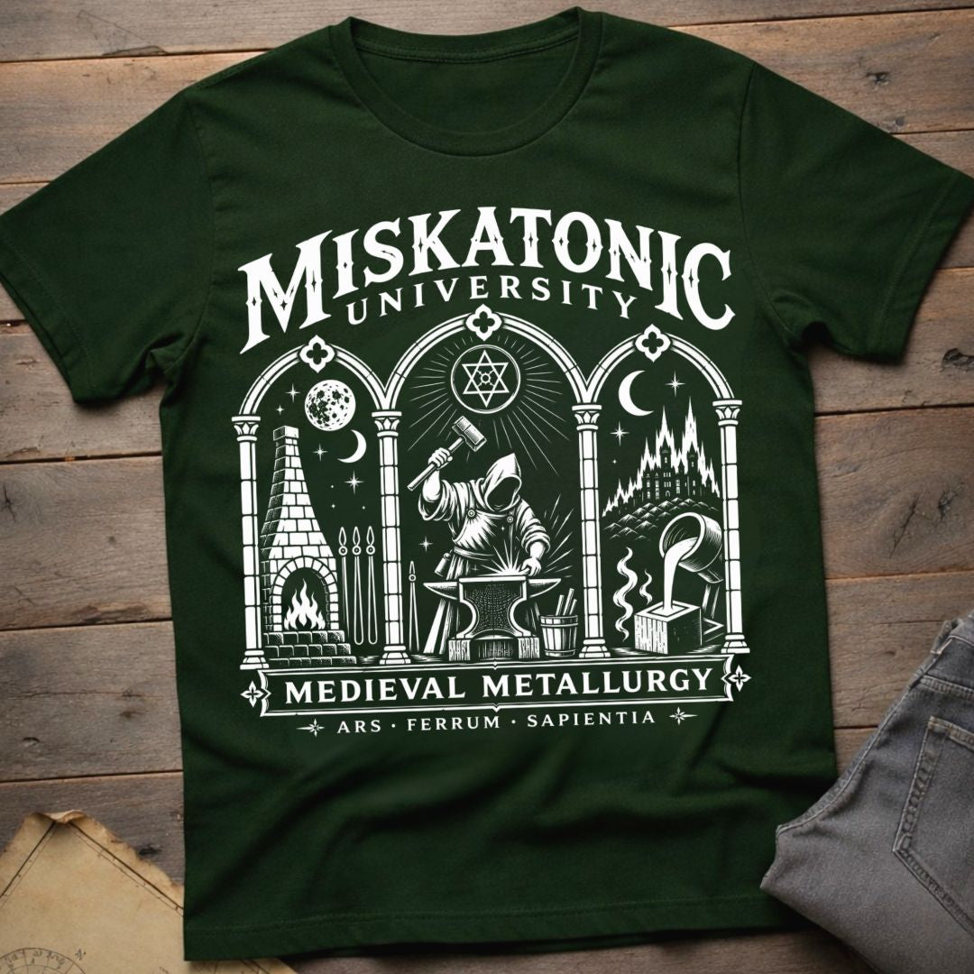 Miskatonic Medieval Metallurgy  T-Shirt