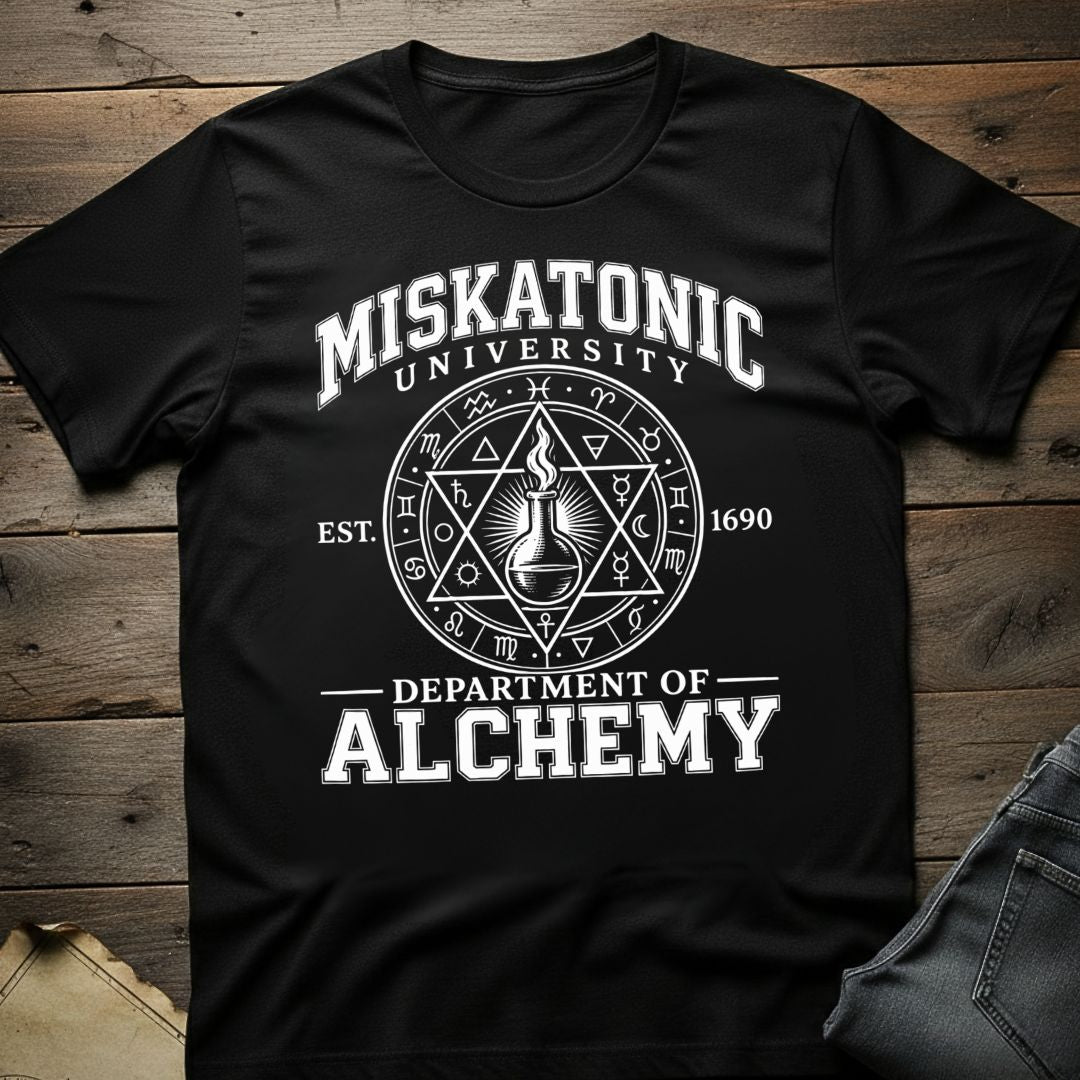 Miskatonic Dept of Alchemy T-Shirt