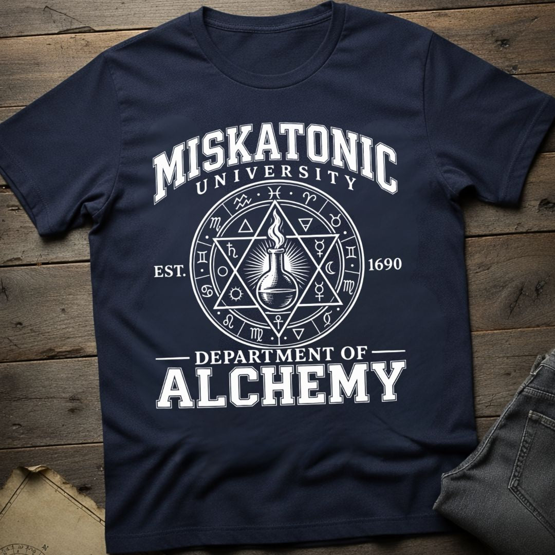 Miskatonic Dept of Alchemy T-Shirt