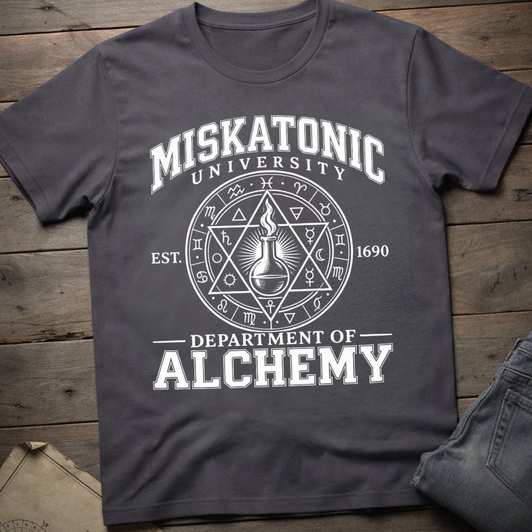 Miskatonic Dept of Alchemy T-Shirt